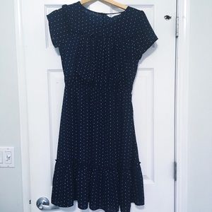 Downeast Basics Ruffle Polka Dot Dress